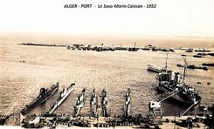 Alger - Port - Sous-Marin Caiman - 1952